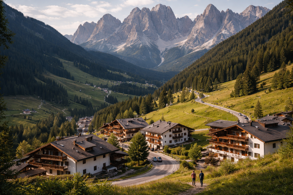 Hvor skal man bo i Dolomitterne? Bedste områder til vandring og ski