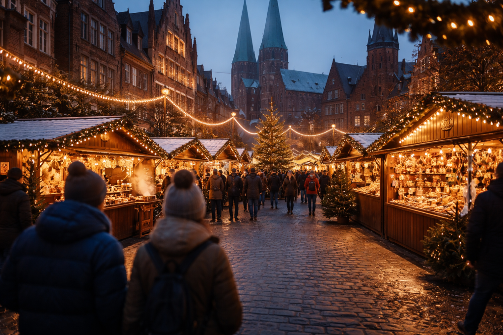 Julemarked i Lübeck: Datoer, transport, parkering og de vigtigste markeder