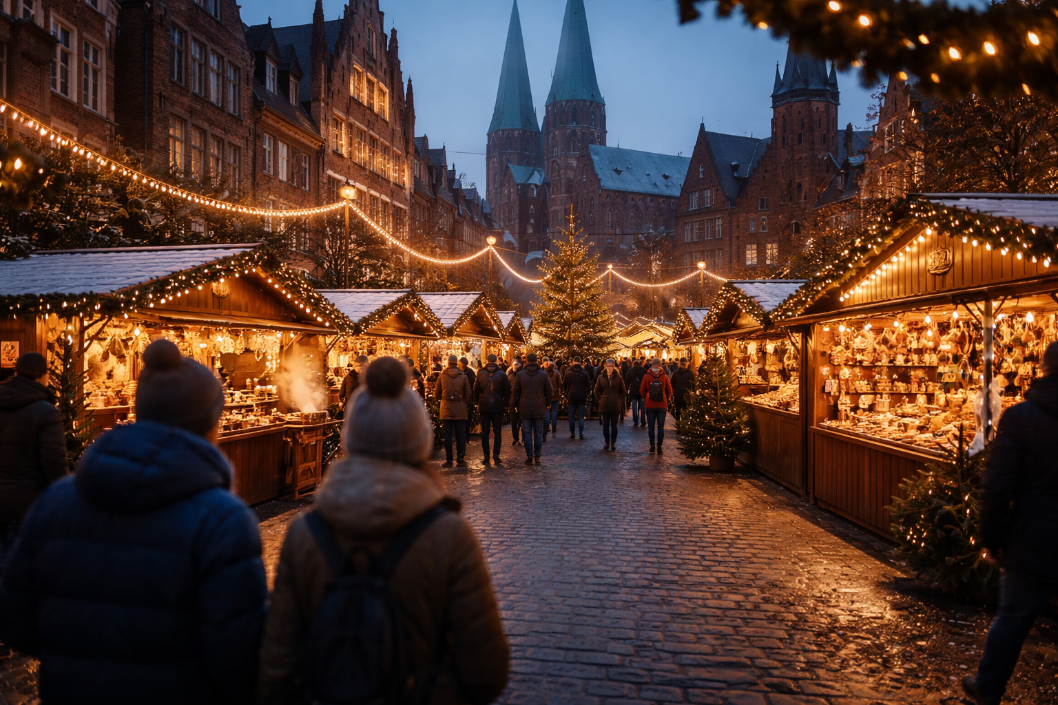 Julemarked i Lübeck: Datoer, transport, parkering og de vigtigste markeder